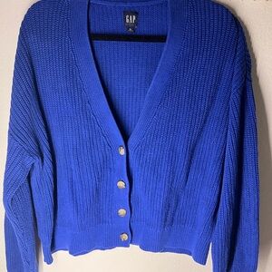 GAP Women's Royal Blue Cardigan